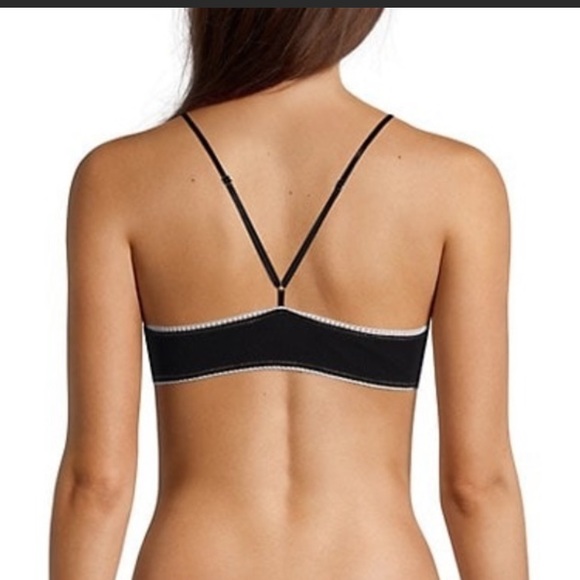 Free People Intimately FP Hide & Seek Bralette in Black & White Combo - Picture 2 of 7